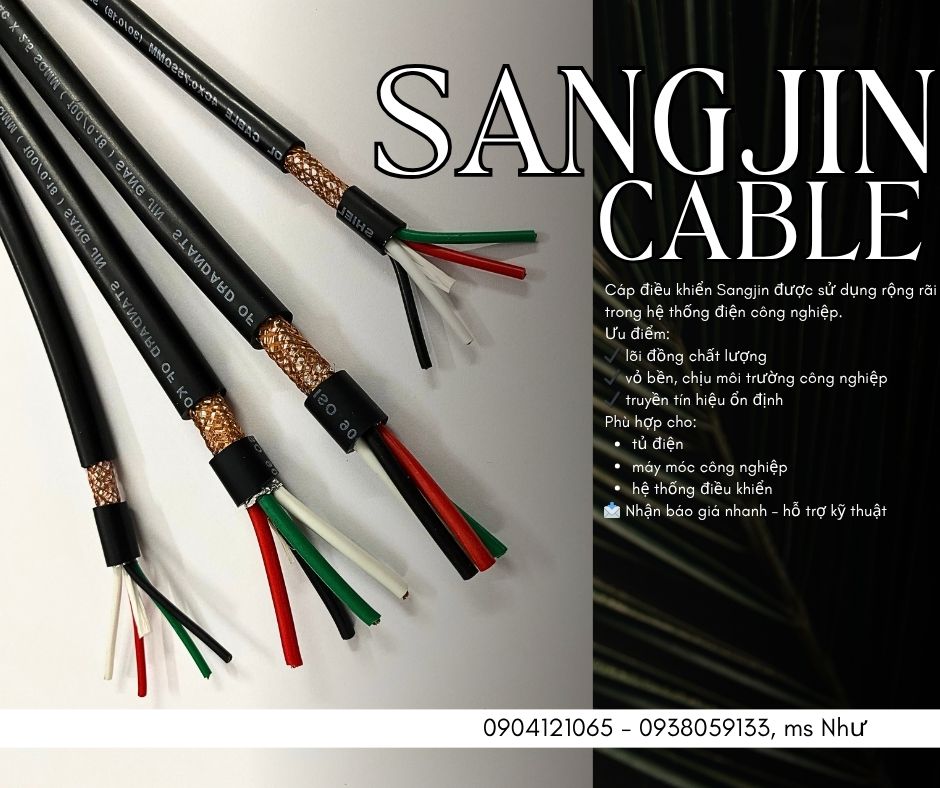 Báo giá cáp Sangjin 0.75mm – 1.5mm